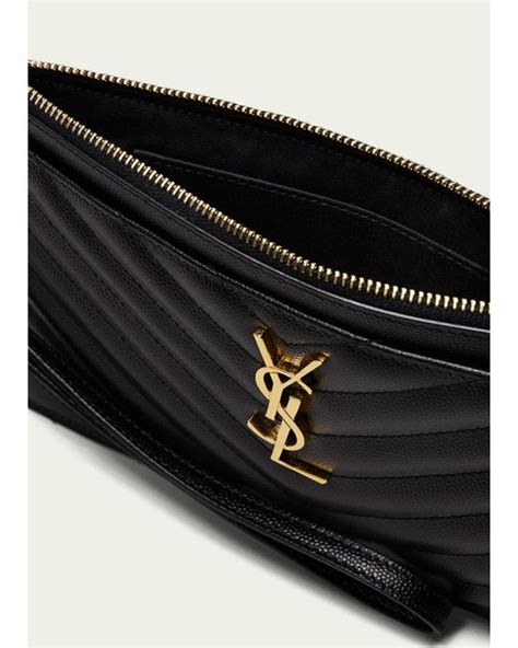 ysl bill pouch black|ysl bill pouch.